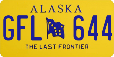 AK license plate GFL644