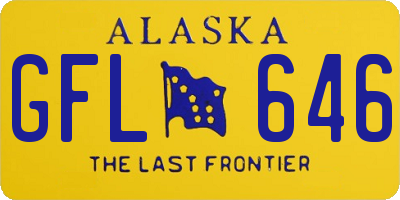 AK license plate GFL646