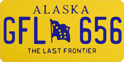 AK license plate GFL656