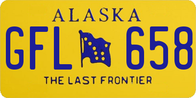 AK license plate GFL658