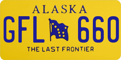 AK license plate GFL660