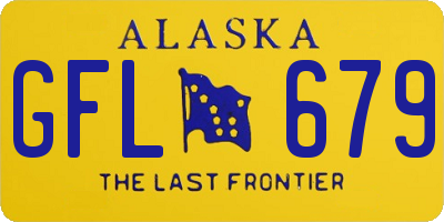 AK license plate GFL679