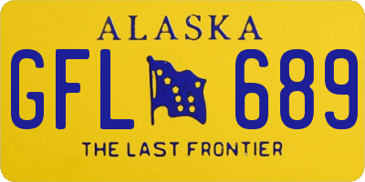 AK license plate GFL689