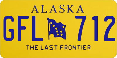 AK license plate GFL712