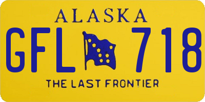 AK license plate GFL718