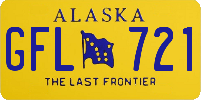 AK license plate GFL721