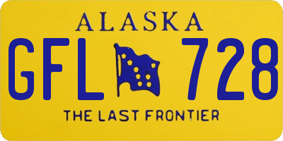 AK license plate GFL728