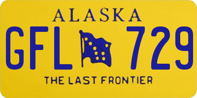 AK license plate GFL729
