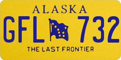 AK license plate GFL732