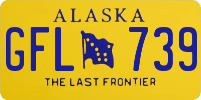 AK license plate GFL739