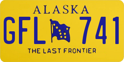 AK license plate GFL741
