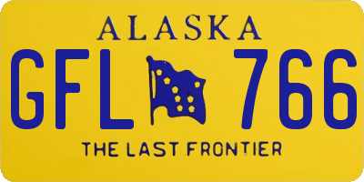 AK license plate GFL766
