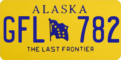AK license plate GFL782