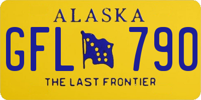 AK license plate GFL790