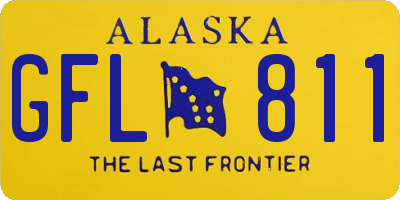 AK license plate GFL811