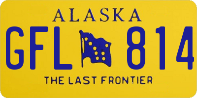 AK license plate GFL814