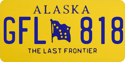AK license plate GFL818