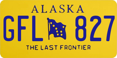 AK license plate GFL827