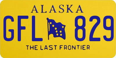 AK license plate GFL829