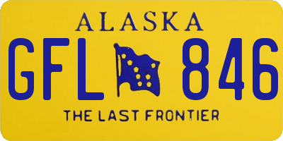 AK license plate GFL846