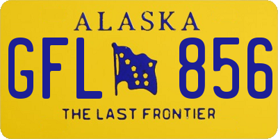 AK license plate GFL856
