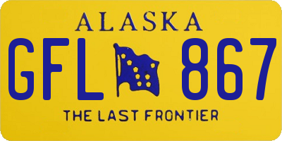 AK license plate GFL867