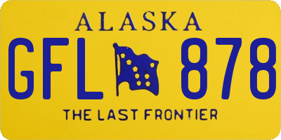 AK license plate GFL878