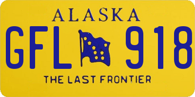 AK license plate GFL918