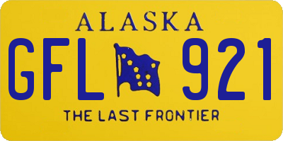 AK license plate GFL921