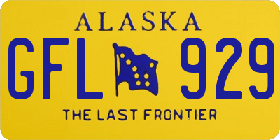 AK license plate GFL929