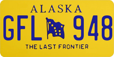 AK license plate GFL948