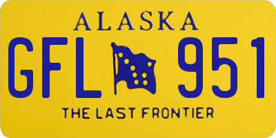 AK license plate GFL951