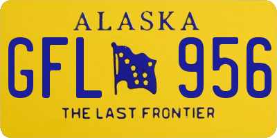 AK license plate GFL956