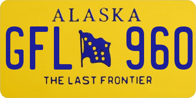 AK license plate GFL960