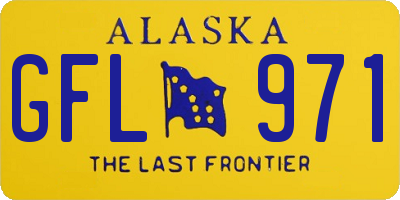 AK license plate GFL971