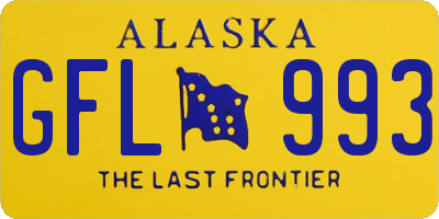 AK license plate GFL993