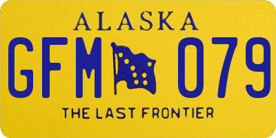AK license plate GFM079
