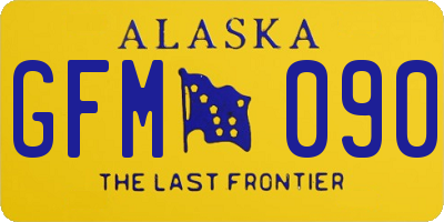 AK license plate GFM090