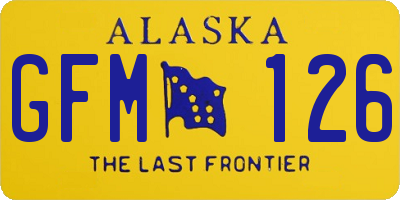 AK license plate GFM126