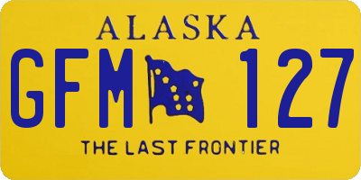 AK license plate GFM127