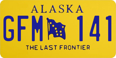 AK license plate GFM141