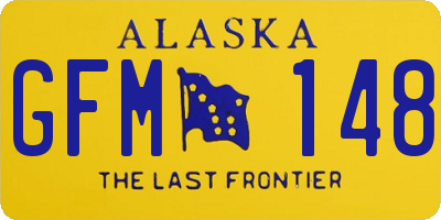 AK license plate GFM148