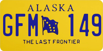 AK license plate GFM149