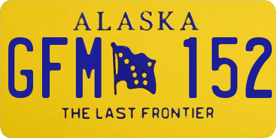 AK license plate GFM152
