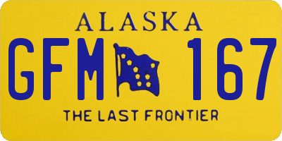 AK license plate GFM167