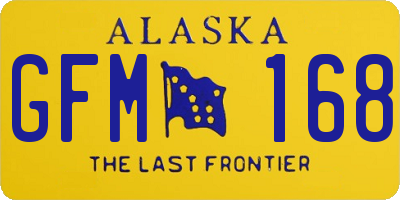 AK license plate GFM168