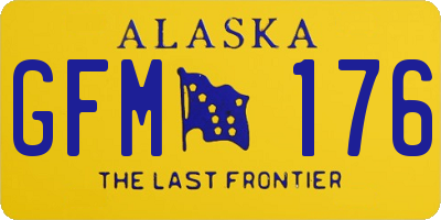 AK license plate GFM176