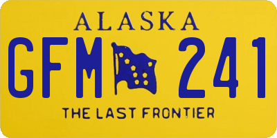 AK license plate GFM241