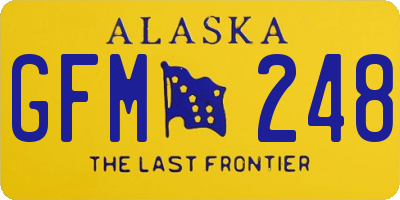 AK license plate GFM248