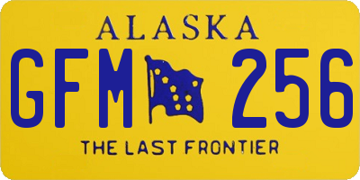 AK license plate GFM256